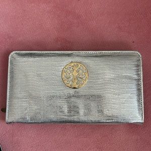 Silver Metallic Clutch